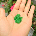 25g Miyuki Rocaille 11/0 Round Seed Beads Opaque Green RR-411