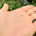 20pcs 1/20 14K Gold Filled Small Tiny Bead Grommet Eyelet Designed For Beads with Hole ID 2mm, JK9-B2