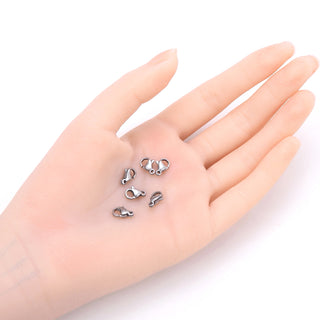 20pcs 304 Grade Surgical Stainless Steel Trigger Lobster Claw Clasps Strong Sturdy (10mm/12mm/15mm/20mm)