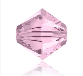 Buy rosaline-pink 100pcs Adabele Austrian Faceted Bicone Crystal Beads, 6mm, Hole ID 1mm, | U Pick Color