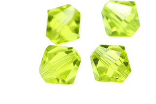 Buy light-olivine-green 100pcs Adabele Austrian Faceted Bicone Crystal Beads, 4mm Small Tiny, Hole ID 0.9mm, | U Pick Color
