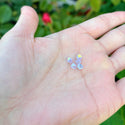 100pcs Adabele Austrian Faceted Bicone Crystal Beads with AB Coating, 4mm Small Tiny, Hole ID 0.9mm, | U Pick Color