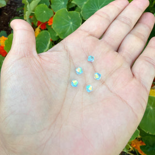 Buy aquamarine-blue-ab 100pcs Adabele Austrian Faceted Bicone Crystal Beads with AB Coating, 5mm Small, Hole ID 1mm, | U Pick Color