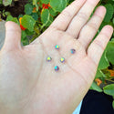 100pcs Adabele Austrian Faceted Bicone Crystal Beads with AB Coating, 5mm Small, Hole ID 1mm, | U Pick Color
