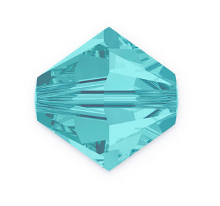 Buy light-turquoise 100pcs Swarovski Faceted Bicone Crystal Beads #5328, 3mm Small Tiny, Hole ID 0.8mm, | U Pick Color