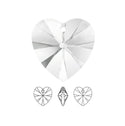 12pcs Swarovski Faceted Heart Drop Crystal Beads #6228, 10mm, Hole ID 1.2mm, | U Pick Color
