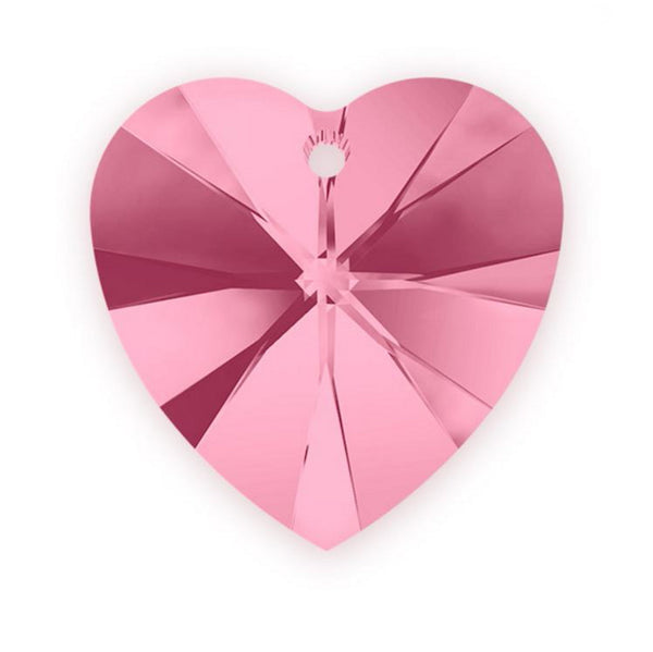 12pcs Swarovski Faceted Heart Drop Crystal Beads #6228, 10mm, Hole ID 1.2mm, | U Pick Color