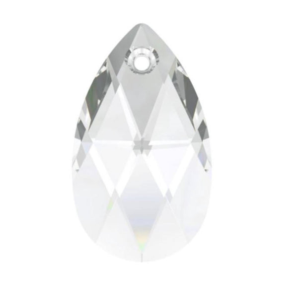 6pcs Swarovski Faceted Pear Shaped Pendant Drops #6106, 16mm, Hole ID 1.2mm, | U Pick Color