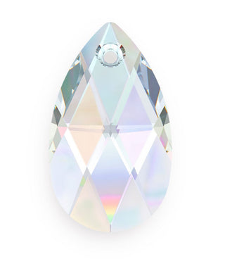 Buy crystal-ab 6pcs Swarovski Faceted Pear Shaped Pendant Drops #6106, 16mm, Hole ID 1.2mm, | U Pick Color