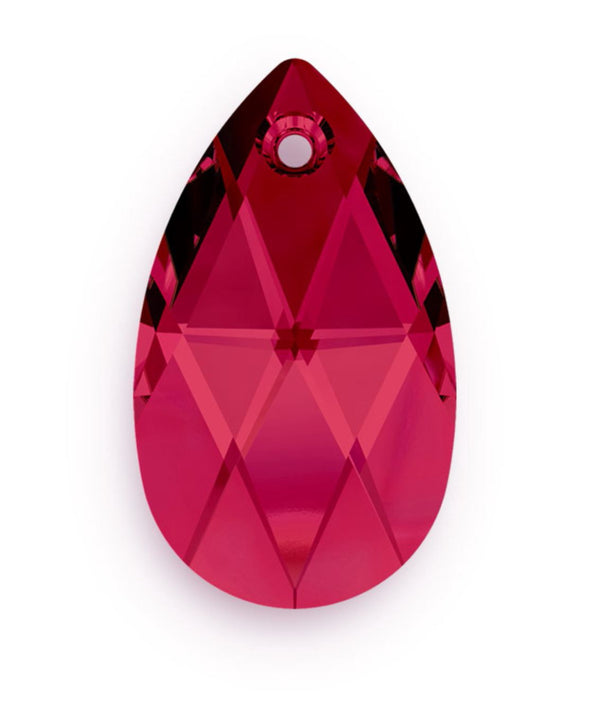 6pcs Swarovski Faceted Pear Shaped Pendant Drops #6106, 16mm, Hole ID 1.2mm, | U Pick Color