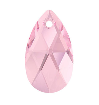Buy light-rose 6pcs Swarovski Faceted Pear Shaped Pendant Drops #6106, 16mm, Hole ID 1.2mm, | U Pick Color