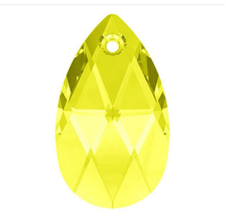 Buy light-topaz 6pcs Swarovski Faceted Pear Shaped Pendant Drops #6106, 16mm, Hole ID 1.2mm, | U Pick Color