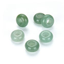 10pcs Natural Green Aventurine Gemstone Donut Rondelle Beads,14x8mm, Hole ID 5.6mm, GW-A6
