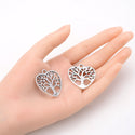 20pcs Tree of Life Filigree Heart Charms, 33.6mm Large One Sided Heart Drop Pendants, Antique Silver, MC-D24