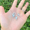 20pcs Trigger Lobster Claw Clasp, Sterling Silver Plated Brass, Size Selections: 10mm/12mm/15mm/20mm