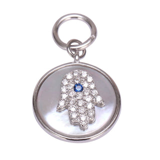 Solid 925 Sterling Silver Hand Bead Cubic Zirconia CZ
