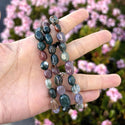 1 Strand Stretch Natural Grade A Indian Agate Free Form Gemstone Bracelet, 7-10mm Beads, Length Selections: 7 inch/7.5 inch