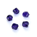 24pcs Adabele Austrian Faceted Helix Spiral Irregular Crystal Beads #5020, Purple Velvet, 8mm, Hole ID 1.1mm, SSH-827