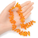 200pcs Creative Club Faceted Teardrop Briolette Crystal Glass Beads, Pendant Drop, Orange Sun, 12x6mm, Hole ID 1mm, CCT2-12