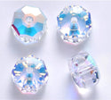 25pcs Adabele Austrian Faceted Donut Rondelle Crystal Beads #5045, Clear AB, 8mm x 5mm, Hole ID 1.2mm, SSO-802