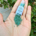 30g Miyuki Delica 11/0 Seed Beads, Opaque Matte Rainbow Turtle Green DB2311
