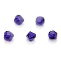 24pcs Adabele Austrian Faceted Helix Spiral Irregular Crystal Beads #5020, Purple Velvet, 8mm, Hole ID 1.1mm, SSH-827