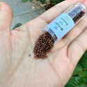 7.5g Miyuki Delica 11/0 Seed Beads, Nickel-Plated Tarnished Copper DB461