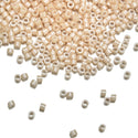 7.5g Miyuki Delica 11/0 Seed Beads Opaque Glazed Luster Light Caramel DB205