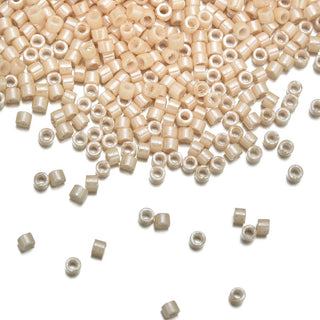 7.5g Miyuki Delica 11/0 Seed Beads Opaque Glazed Luster Light Caramel DB205