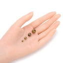 100pcs Corrugated Melon Round Beads, Antique Bronze Plated Brass, Tarnish Resistant, Size Selections: 6mm/8mm/10mm