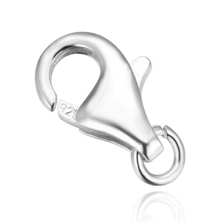 5pcs 925 Sterling Silver Lobster Claw Clasps, Size Selections: 10mm/11mm/13mm/15mm