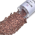 7.5g Miyuki Delica 11/0 Seed Beads, Opaque Matte Copper-Plated DB340