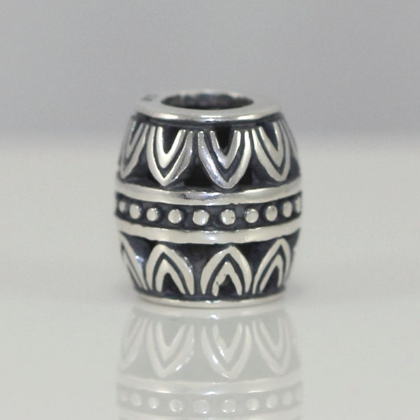 1pc Solid 925 Sterling Silver Glorious Crown Bead Charm, Compatible with Pandora All Other Charm Bracelet, EC126