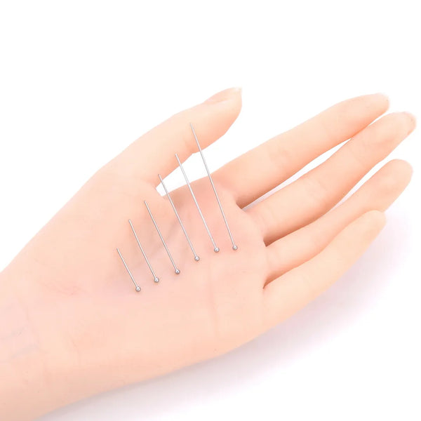 200pcs 304 Stainless Steel Ball Head Pins (20mm/26mm/30mm/40mm/50mm)