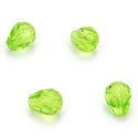 24pcs Adabele Austrian Faceted Teardrop Crystal Beads #5500, Light Olivine Green, 8mm x 6mm, Hole ID 1mm, SST-817