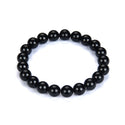1 Strand Stretch Natural Grade A Black Tourmaline Beaded Gemstone Bracelet, 8mm Bead, Length Selections: 7 inch/7.5 inch/8 inch/8.5 inch