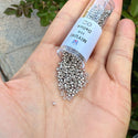 7.5g Miyuki Delica 11/0 Seed Beads, Opaque Galvanized Pewter DB436