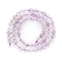 Natural Purple Lavender Jade Gemstone Faceted Flat Round Coin Beads, 6mm, Hole ID 1mm, 15 Inch/1 Strand, GZ13-6