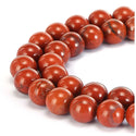 Natural Red River Jasper Gemstone Round Beads, 1 Strand/15 Inch, Size Selections: 4mm/6mm/8mm/10mm