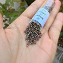 30g Miyuki Delica 11/0 Seed Beads, Opaque Matte Rainbow Bronze DB380