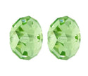 24pcs Adabele Austrian Faceted Rondelle Crystal Beads #5040, Peridot (Green), Size Selections: 6x4mm, 8x6mm, 10x8mm