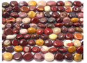 Natural Mookaite Jasper Gemstone Oval Tumbled Pebble Beads, Irregular, 5mm to 8mm, Hole ID 1mm, 15 Inch/1 Strand, GZ11-57