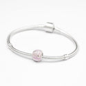 1pc 925 Sterling Silver Virgo Zodiac Sign Bead Charm Light Purple Enamel, Compatible with Pandora All Other Charm Bracelets, EC54