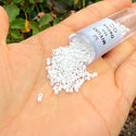 7.5g Miyuki Delica 10/0 Tube Seed Beads, Opaque White DBM200