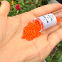 7.5g Miyuki Delica 10/0 Tube Seed Beads, Opaque Orange DBM722