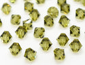 50pcs Adabele Austrian Faceted Bicone Crystal Beads #5301, Khaki Green, Size Selections: 6mm/8mm/10mm