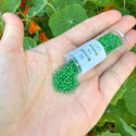 7.5g Miyuki Delica 11/0 Seed Bead Lime Green-Lined Luster Kelly Green DB274
