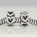 1pc Real 925 Sterling Silver Endless Love Cute Small Bead Charm Spacer, Compatible with Pandora All Other Charm Bracelet,EC25-1