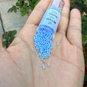7.5g Miyuki Delica 11/0 Seed Beads, Opaque Matte Agate Blue DB1587