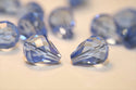 24pcs Adabele Austrian Faceted Teardrop Crystal Beads #5500, Light Sapphire Blue, 8mm x 6mm, Hole ID 1mm, SST-814